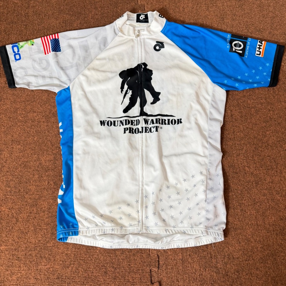 Champion System Wounded Warrior Project Soldier Ride Cycling Jersey Mens Large